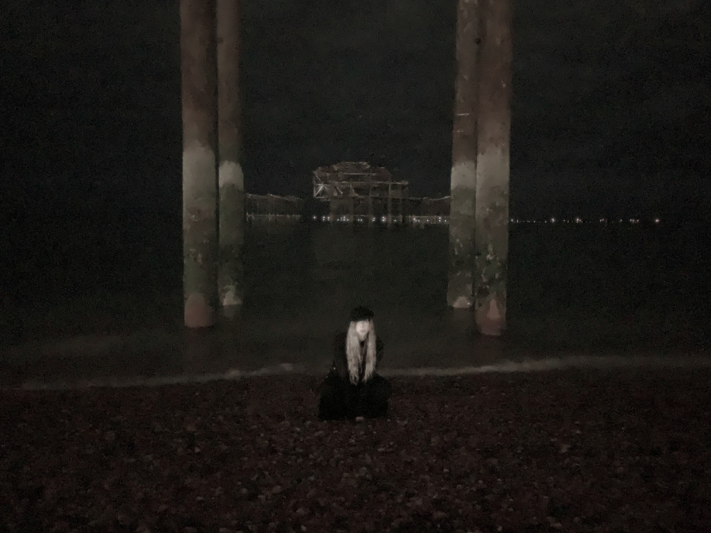 girl by the shore