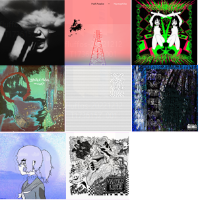 album art from the albums i listened to and loved this year